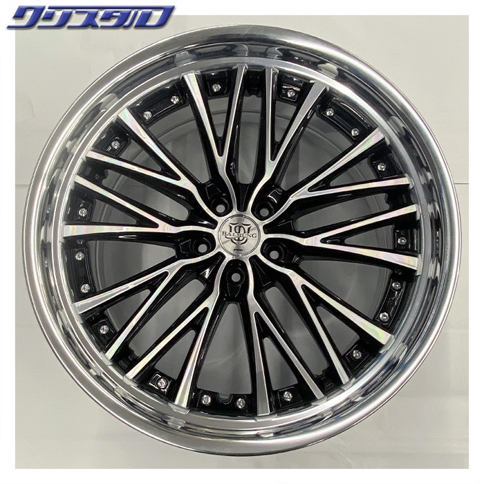 セール品！ WORK (ワーク) BALMUNG BG1 (バルムンクBG1) ステップリム 2185+35 2195+35 5/114 21インチ 8.5J 9.5J +35 ホール数:5 PCD:114 ブラックポリッシュ 特選輸入タイヤ 245/35R21 各2本計4本セット