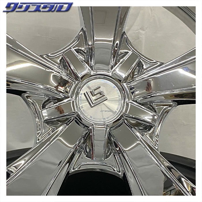 セール品! WORK (ワーク) LS JUBILEE (ジュビリー) ステップリム 2185+35 2195+35 5/114 21インチ 8.5J 9.5J +35 ホール数:5 PCD:114 スーパークローム 特選輸入タイヤ 245/35R21 各2本計4本セット