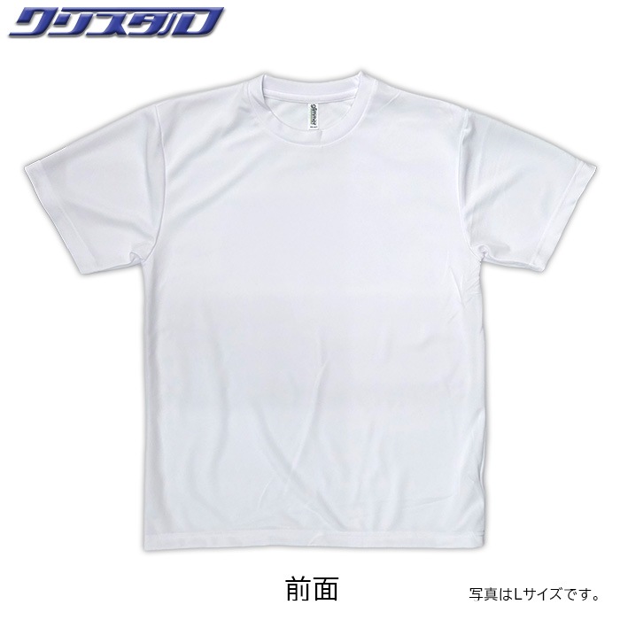 千葉魂・クリスタルコラボTシャツ 白・青グラデーションロゴ Lサイズ
