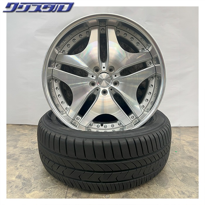 セール品! リバーサイド トラフィックスターRTV 1985+29 1995+17 5/114 19インチ 8.5J 9.5J +29 +17 ホール数:5 PCD:114 シルバーポリッシュ ケンダ KR20 235/35R19 245/35R19 各2本計4本セット