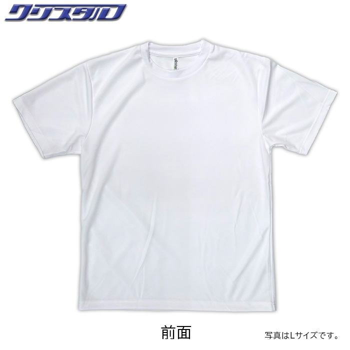 千葉魂・クリスタルコラボTシャツ 白・ピンクグラデーションロゴ Lサイズ