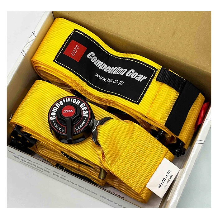 HPI 4点式 レーシングハーネス イエロー 黄 右 HPRH-4900YL-R 2024年