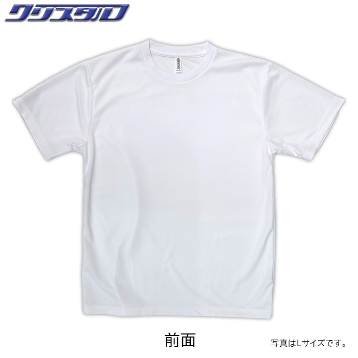 千葉魂・クリスタルコラボTシャツ 白・青単色ロゴ Lサイズ
