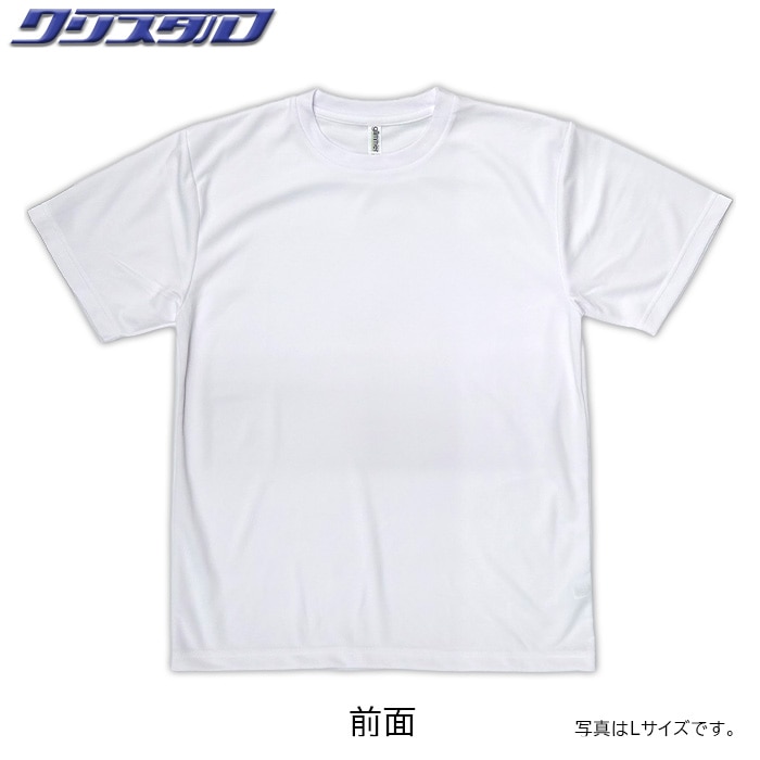千葉魂・クリスタルコラボTシャツ 白・黒単色ロゴ Lサイズ