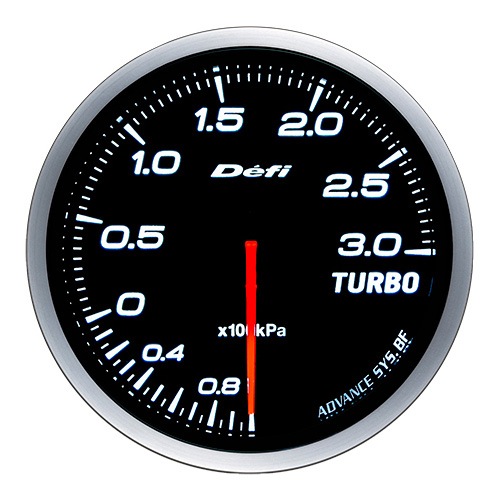 Defi-Link Meter ADVANCE BF (アドバンスビーエフ) Φ60 ホワイト ターボ計 Max300kPaモデル（表示範囲：-100kPa～+300kPa） DF14701