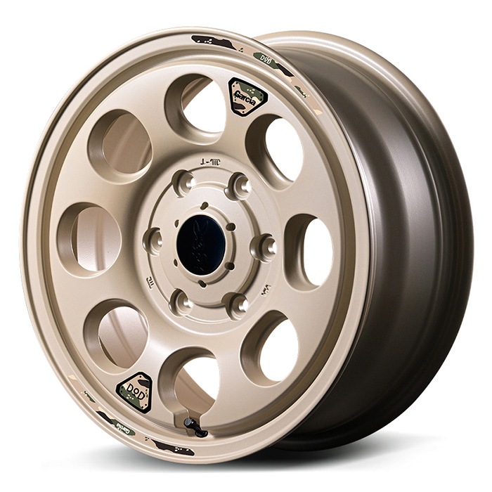 セール品！ MID WHEELS × DOD ウシャリン 1665+38 6/139 16インチ 6.5J +38 ホール数:6 PCD:139 セミグロスサンドベージュ 4本セット マルカサービス SSB