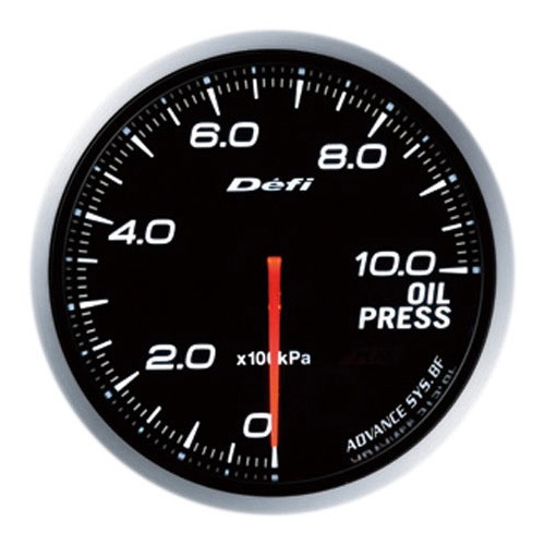 Defi-Link Meter ADVANCE BF (アドバンスビーエフ) Φ60 ホワイト 油圧計 DF10201