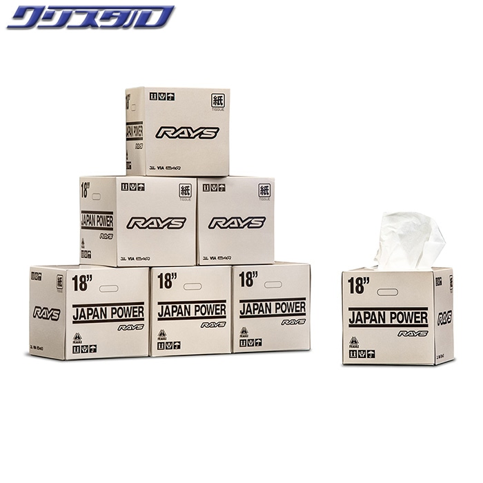 レイズ RAYS WHEEL PACKAGE TISSUE BOX 24S IVORY 7409020002528