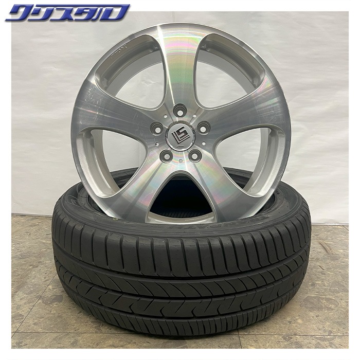 セール品! WORK LS 305 mono (モノ) 1875+55 5/114 18インチ 7.5J +55 ホール数:5 PCD:114 カットクリア NITTO NT555G2 215/45R18 4本セット