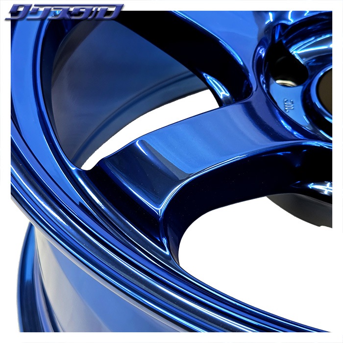 MIDレーシング R06 1895+12 5/114.3 18インチ 9.5J +12 ホール数:5 PCD:114.3 クリスタル限定 オリジナルカラー 特SMC+ブルークリア 2本組