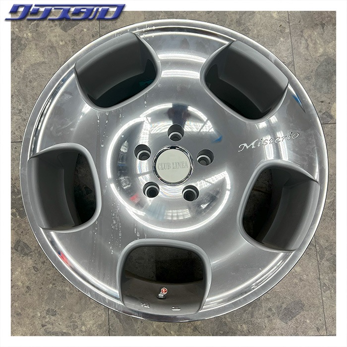 セール品! CRIMSON (クリムソン) クラブリネア ミステリオ124 1880+30 1890+35 5/114 18インチ 8J 9J +43 ホール数:5 PCD:114 シルバーポリッシュ NITTO NT555G2 225/45R18 各2本計4本セット