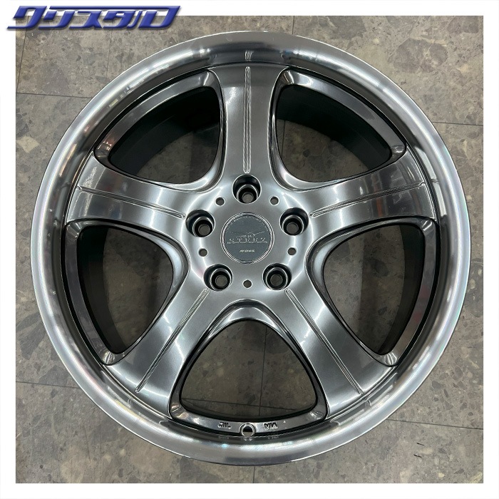 セール品! WORK スティーズ クランク 1870+48 5/114 18インチ 7J +48 ホール数:5 PCD:114 クリスタルシルバー ロードストーン CP672 225/50R18 4本セット