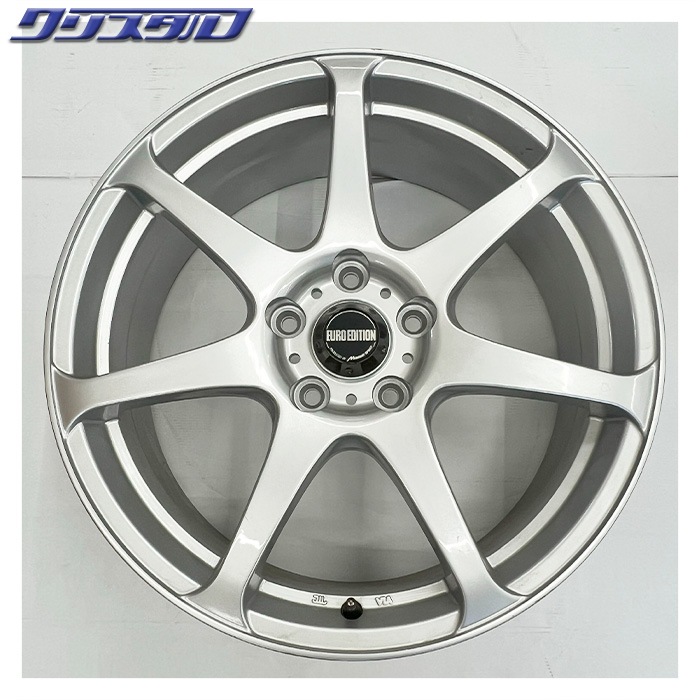 セール品！ EURO EDITION (ユーロエディション) STYLE 7 (スタイル 7) 1875+53 5/114 18インチ 7.5J +53 ホール数:5 PCD:114 シルバー トーヨー トランパス mp7 215/45R18 4本セット