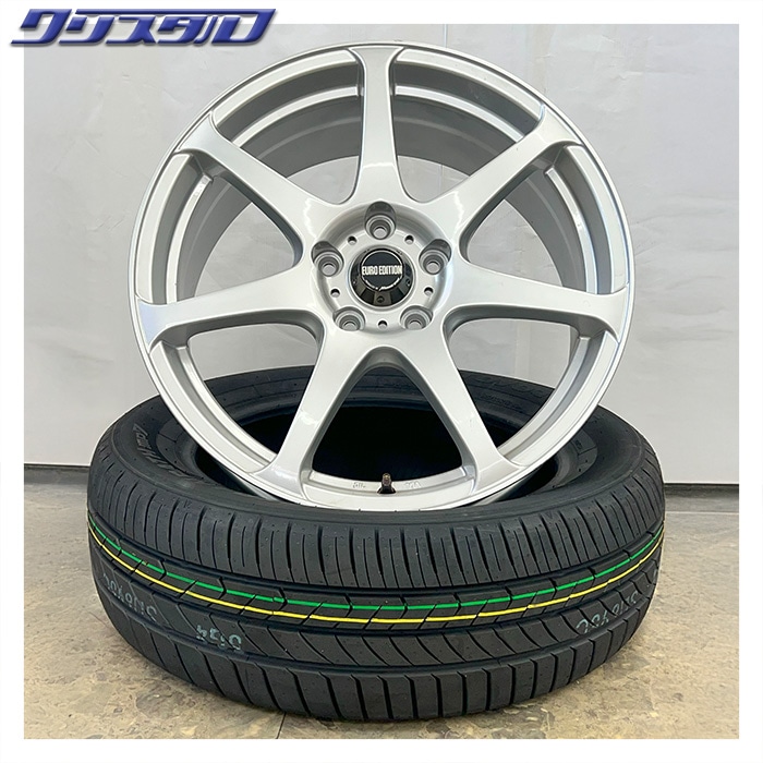 セール品！ EURO EDITION (ユーロエディション) STYLE 7 (スタイル 7) 1875+53 5/114 18インチ 7.5J +53 ホール数:5 PCD:114 ロードストーン SP04 215/45R18 4本セット