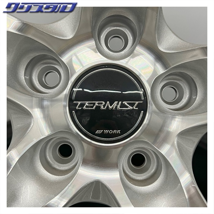 セール品！ WORK (ワーク) ターミスト TS-1 リローデッド 1980+48 5/114(A) 19インチ 8J +48 ホール数:5 PCD:114 ブラックカットクリア NITTO NT555G2 225/40R19 4本セット