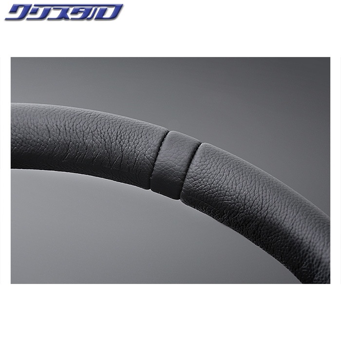 MOMO FULL SPEED 348Φ 90mm DEEP BKレザー/BKスポーク BLACK TOP