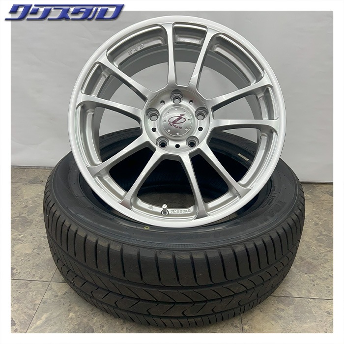 セール品！ 5ZIGEN INPERIO M-05 (五次元 インペリオ) 1770+42 5/114 17インチ 7J +42 ホール数:5 PCD:114 スーパーシルバー トーヨー ナノエナジー3 195/45R17 4本セット