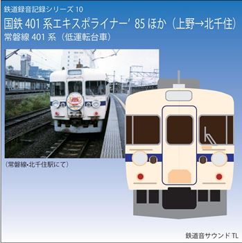 鉄道企画 「国鉄401系エキスポライナー3号（上野－北千住