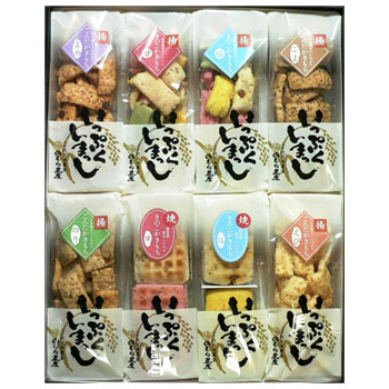 のむら農産「豪華絢爛(8点詰合せ)」：加賀農菓かきもち詰合せのお