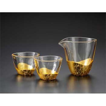 箔一「貫入(かんにゅう) 酒器セット」のお取り寄せは百選横丁