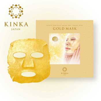 新品 未使用 金華 KINKA 24K ゴールド マスク GOLD MASK 箔一「KINKA 24Kゴールドマスク 1枚入」のお取り寄せは百選横丁