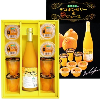 JAあしきた：「くまもとのデコポンゼリー＆ジュースセット」デコポン
