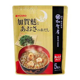 石田「サンジルシ醸造（株）：加賀屋総料理長監修 加賀麩とあおさの赤だし(生みそタイプ) 5食入×7」