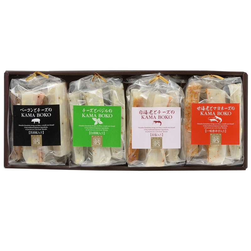 女傳かまぼこ「20002 スティックKAMABOKO詰合せ(4種入)」 伝承の味