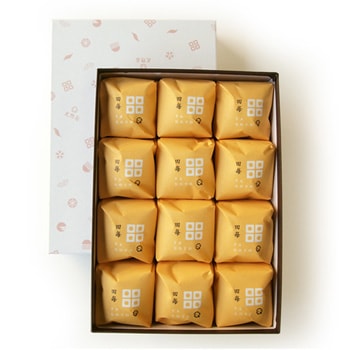 大野屋：高岡銘菓「田毎35個入」/上質の黒砂糖餡が後を引く美味しさの