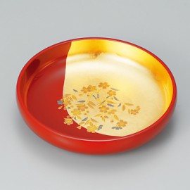 まえじゅう漆器「さくら 菓子鉢/7M-702」　山中漆器|漆器|工芸品