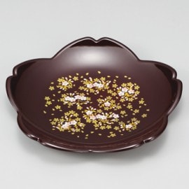 まえじゅう漆器「桜づくし さくら鉢/5M-741」　山中漆器|漆器|工芸品