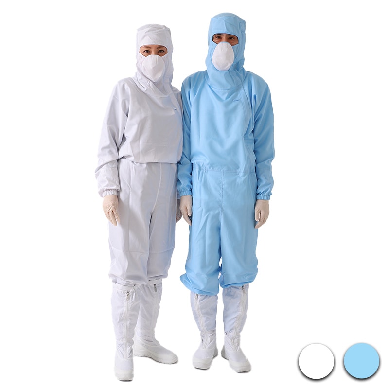 マスク付きフード一体クリーンルームウエア｜CH1326