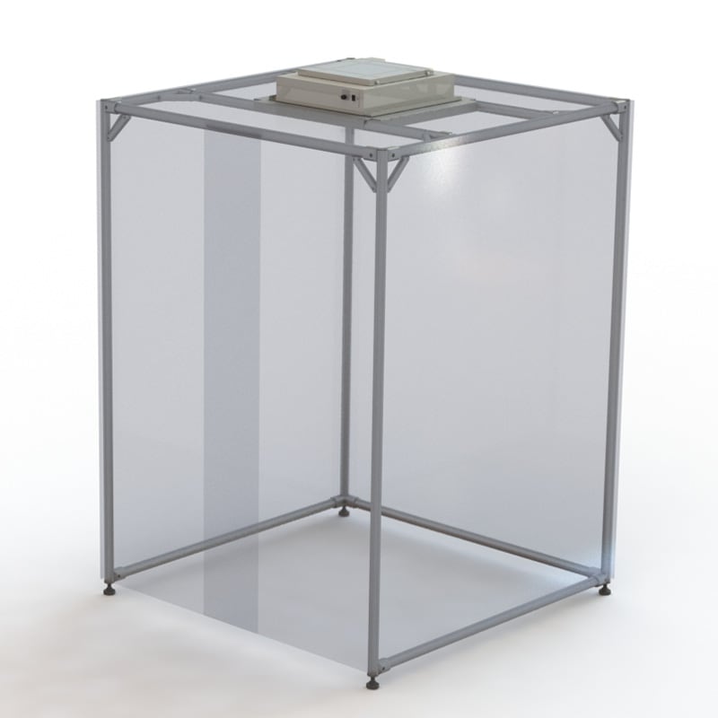 アルミフレーム式クリーンブース ミニエン｜CBU-1515A-1DM