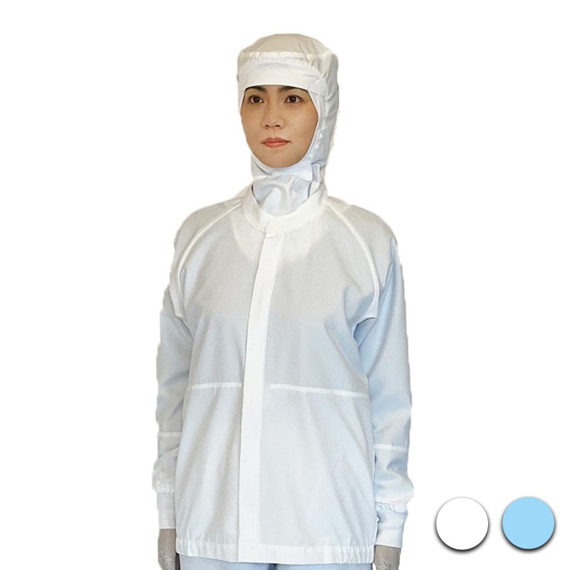 セパレートクリーンルームウエア フード一体型上衣｜CZ254