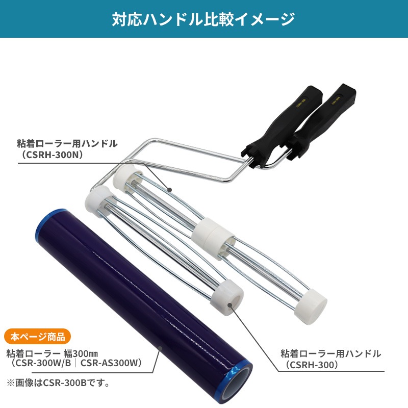 クリーンルーム用粘着ローラー｜CSR-300W/B