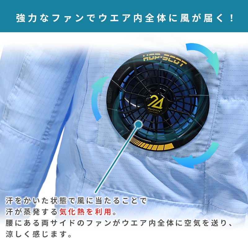 空調ファン付クリーンウエアセット