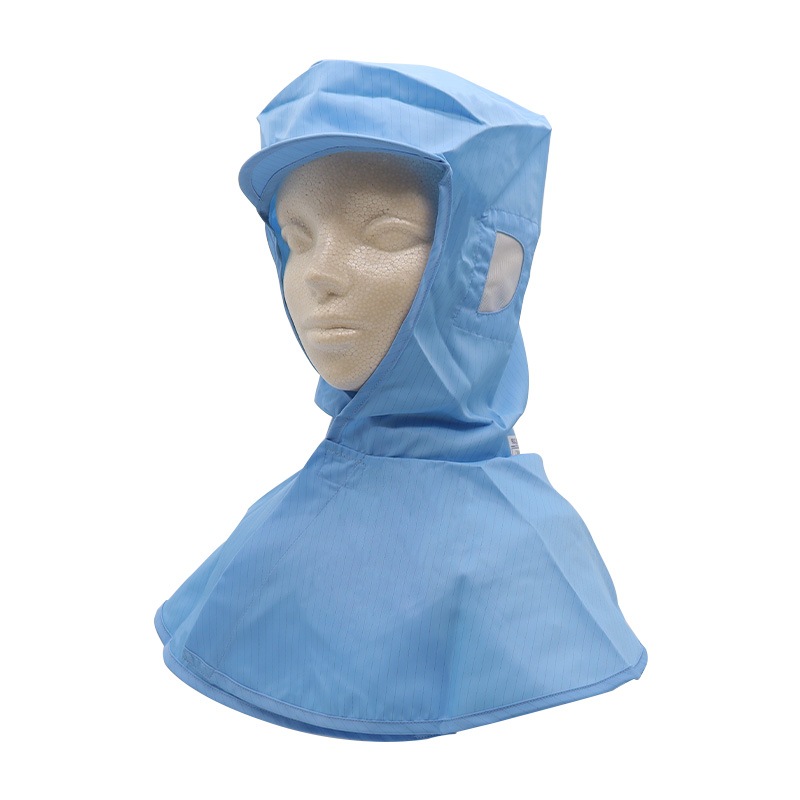 CJ4049 クリーンフード ツバ付き 耳部メッシュ有 白/青/緑/紺 M／L