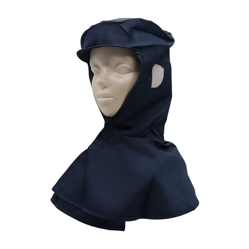 CJ4049 クリーンフード ツバ付き 耳部メッシュ有 白/青/緑/紺 M／L