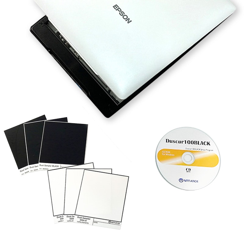ダスカー100BLACK|100μm以上の異物カウントソフト※測定シートダストサンプラー2種類付