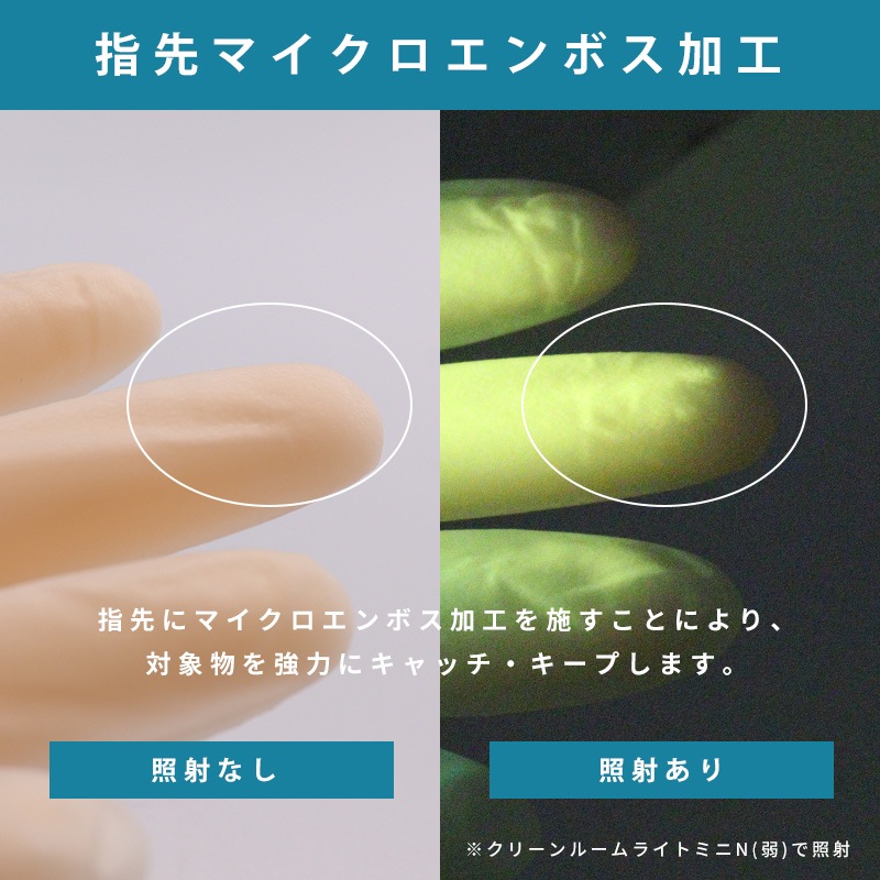 GN09 ニトリル手袋 クリアグリップ 100枚×10袋 S / M / L / XL│CSC