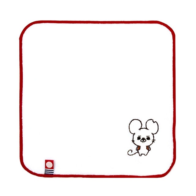 『名もなきねずみ』今治ブランド刺繍タオルハンカチ