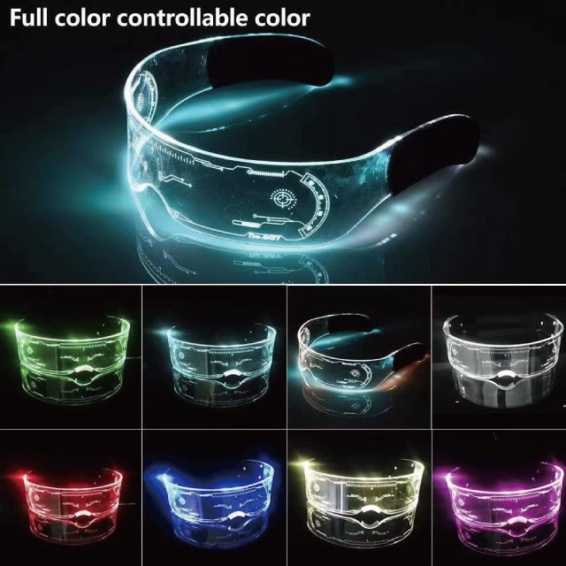 LEDで光る★LEDサイバーゴーグル