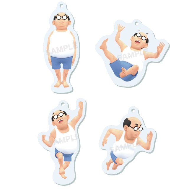 『田中のおっさん』まるっとスタンドキーホルダー 全4種