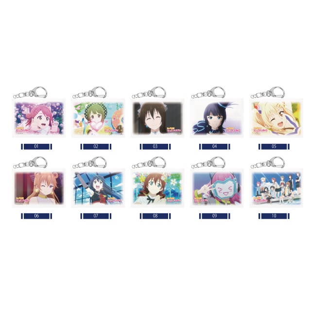 『ラブライブ！虹ヶ咲学園スクールアイドル同好会』ミニチュアキャンバスキーホルダー 全10種 BOXセット