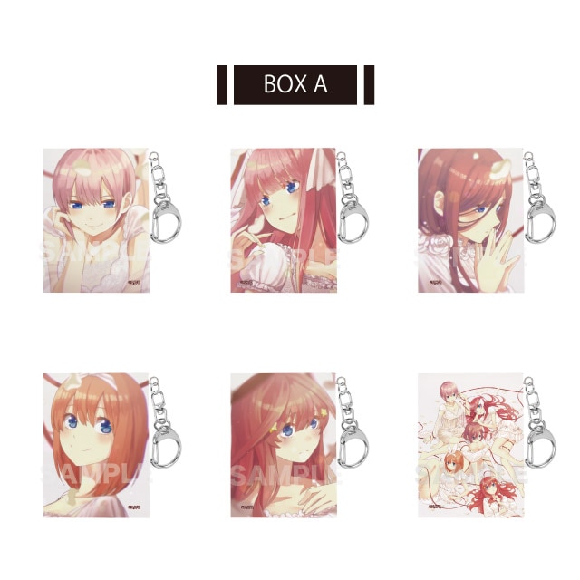 『五等分の花嫁』ミニチュアキャンバスキーホルダー 第1弾 全6種 A コンプリートBOXセット