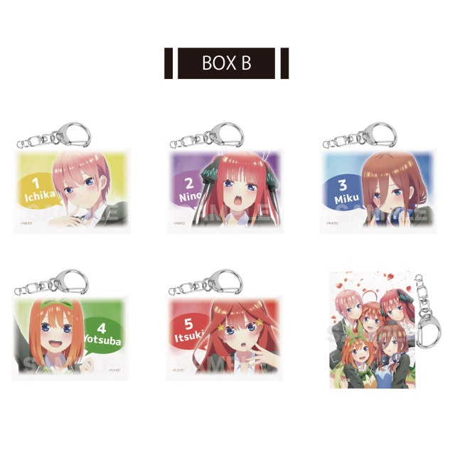 『五等分の花嫁∬』ミニチュアキャンバスキーホルダー 全6種 B BOXセット