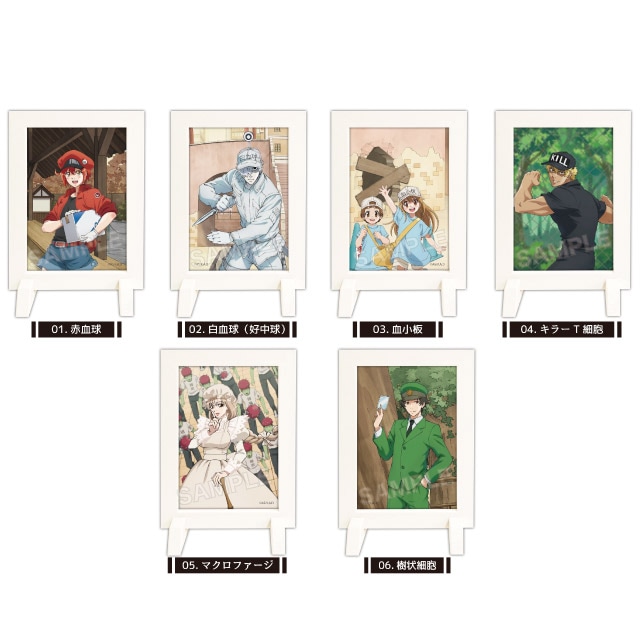 はたらく細胞』着せ替えフォトスタンド 第1弾 全6種 コンプリートBOX