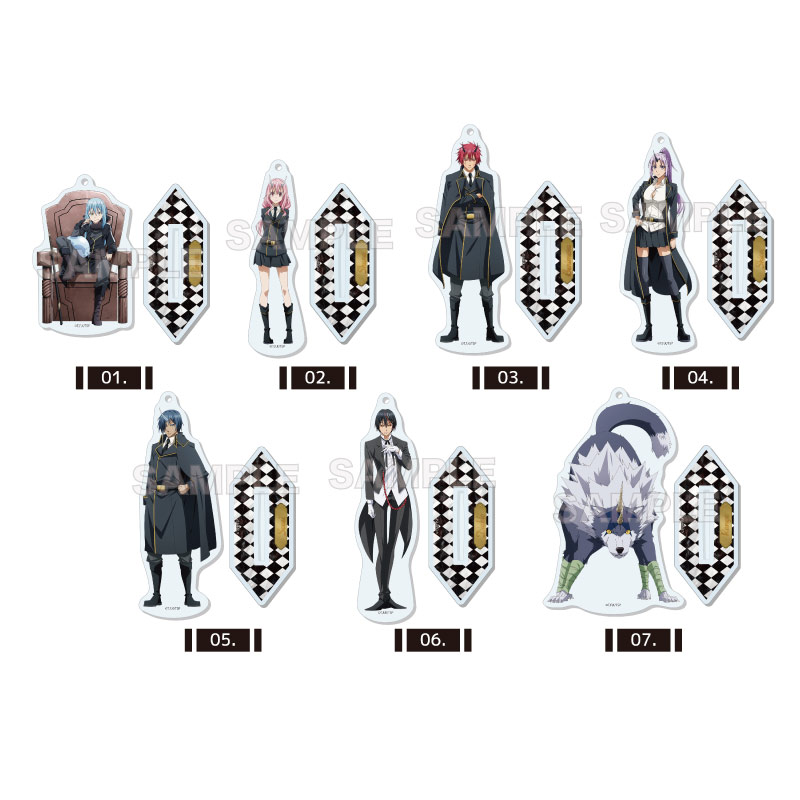 『転生したらスライムだった件』六角形アクリルスタンドキーホルダー 第1弾 全7種 コンプリートBOXセット