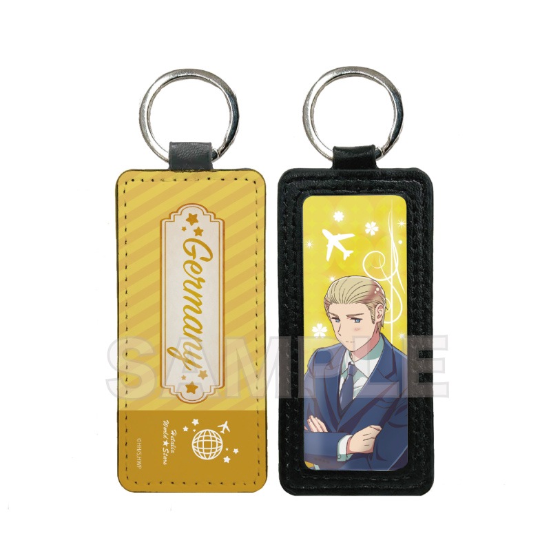 ヘタリアWorld☆Starsレザーチャーム ヘタリア World☆Stars」チャーム付きボールペン おえかきっちょver キーホルダー・アクリルキーホルダー