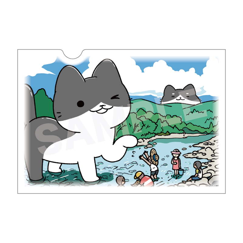 『ねこようかい』和紙ファイル 02 かわ